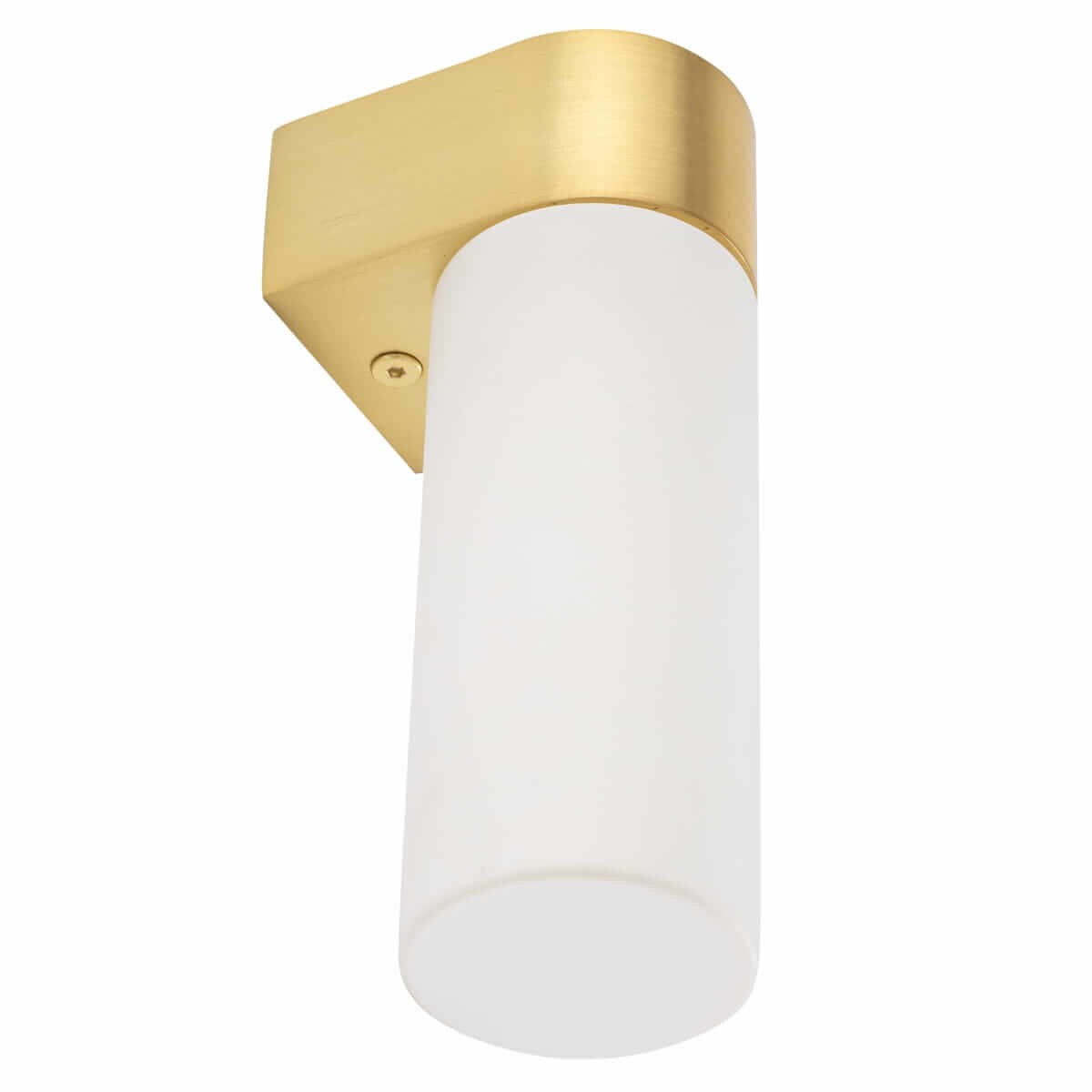 Kinkiet ścienny Natalie 10724 Nowodvorski IP44 tuba metalowy szklany biały mosiądz