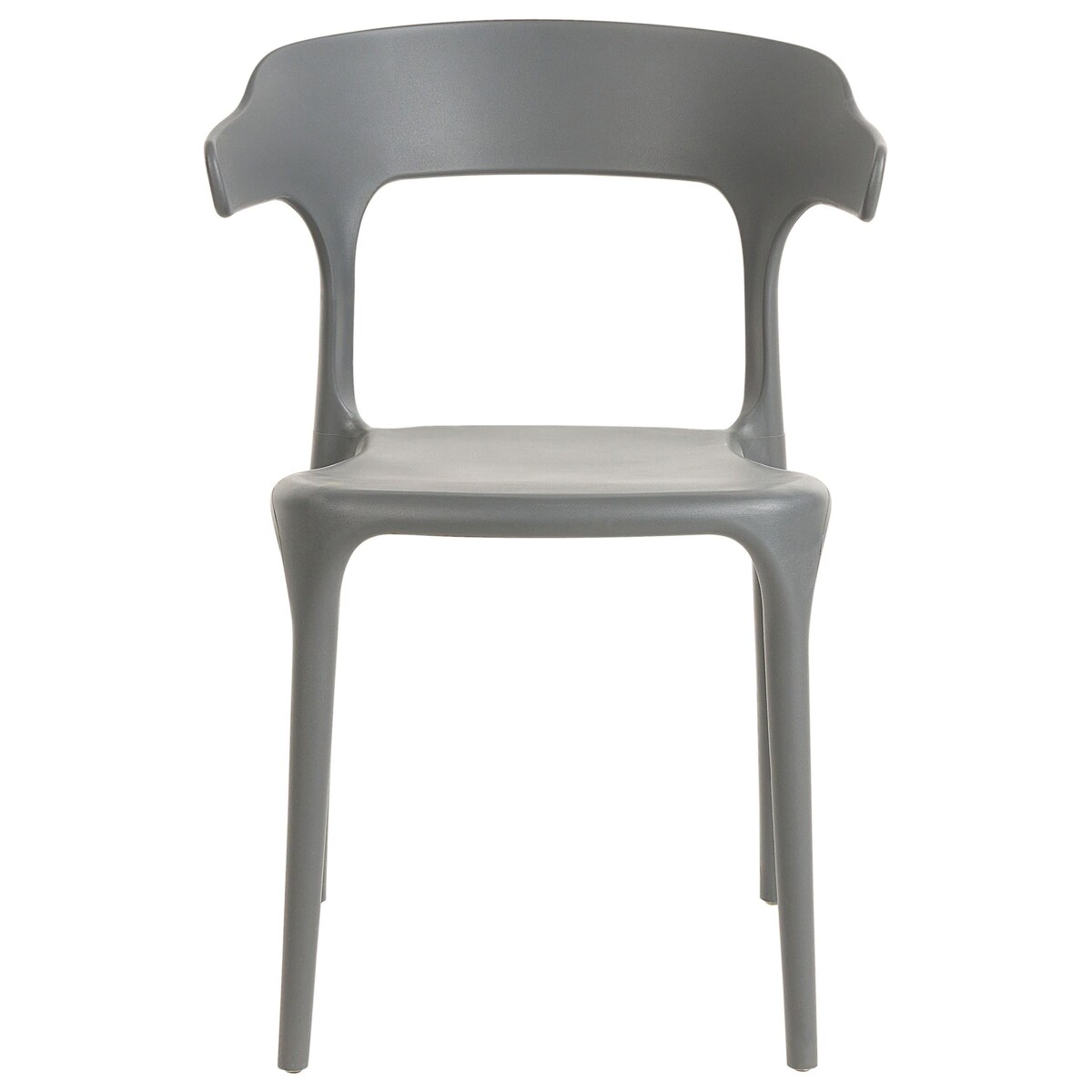 Zestaw 4 krzeseł ogrodowych GUBBIO Szary