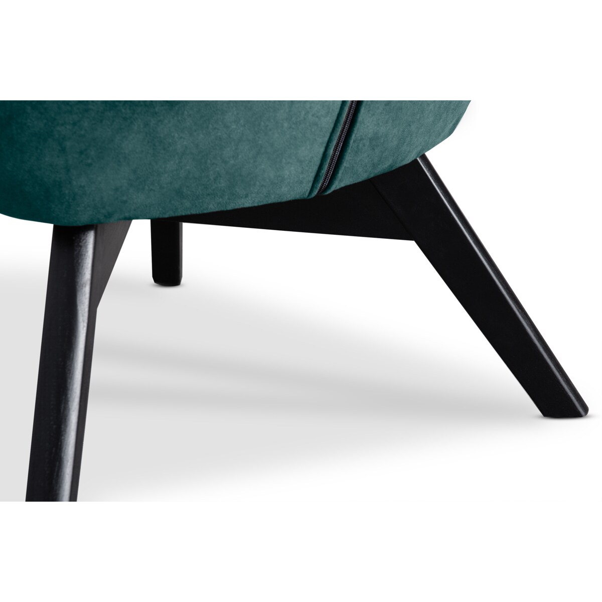 KONSIMO GLORI Fotel relaksacyjny welurowy z pikowaniem jasny szary niebieski