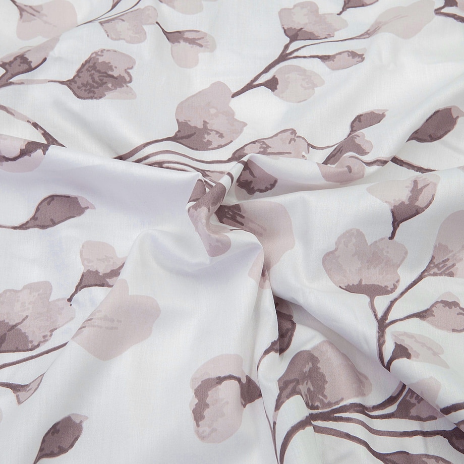 Pościel satynowa 220x200 Puha-2 w różowe kwiaty Luxury