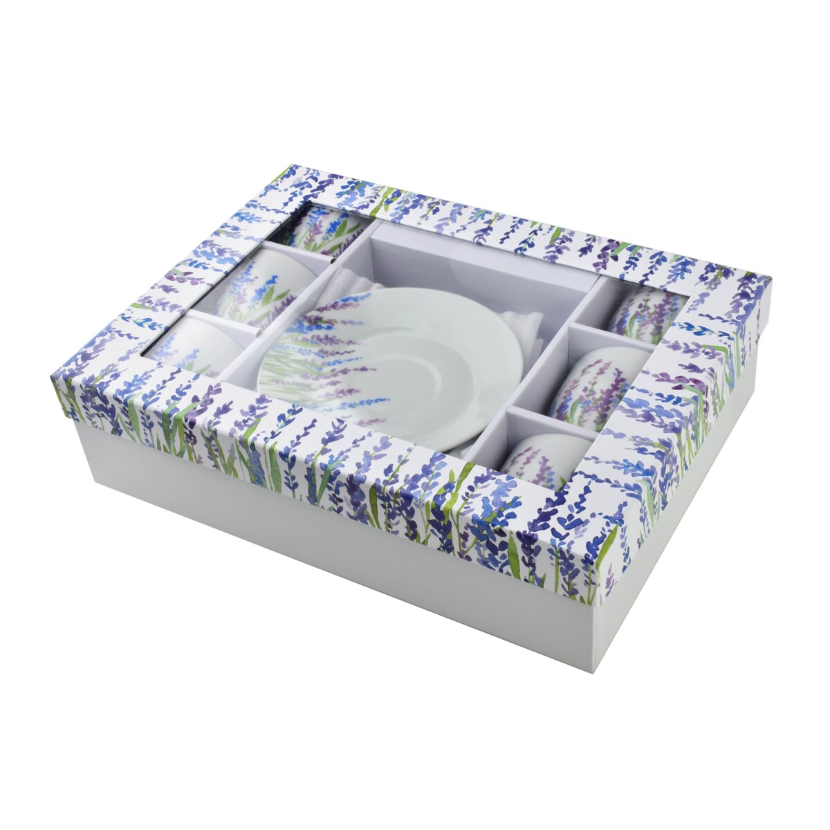 JOY Komplet 6 filiżanek ze spodkiem 250ml