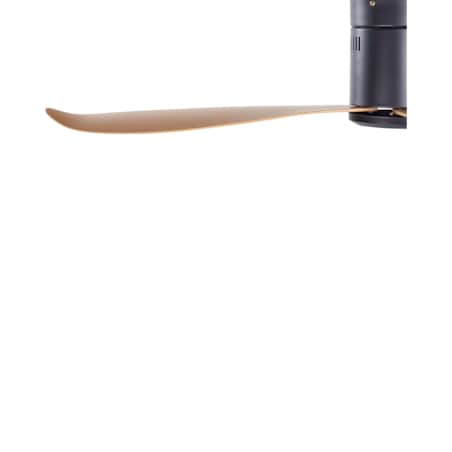 Wentylator sufitowy czarny z jasnym drewnem MALAD