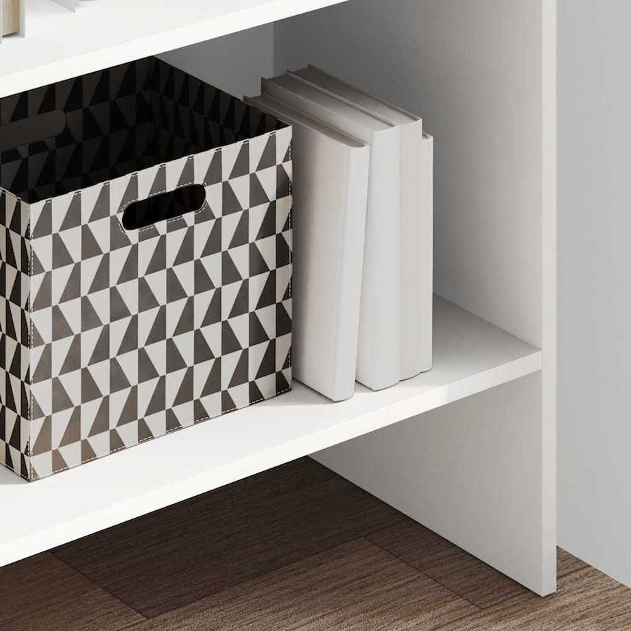 vidaXL Regał na książki, biały, 60x35x180 cm, materiał drewnopochodny