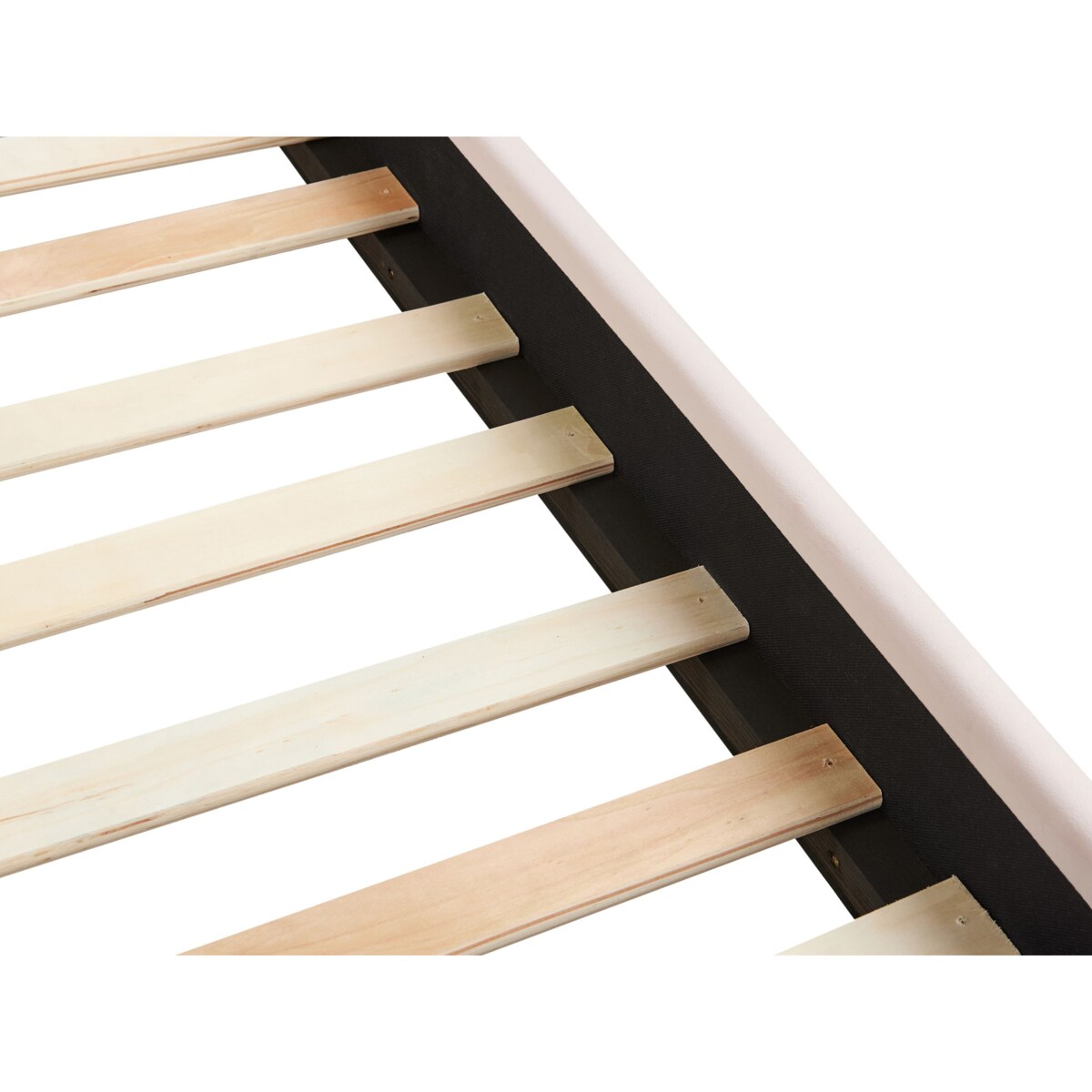 Łóżko Welur VINCENNES 160 x 200 cm Pastelowy róż