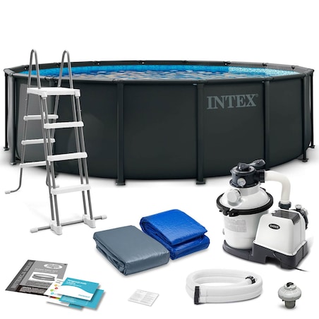 Basen stelażowy ogrodowy z pompą piaskową 488x122cm Intex 26326ND model 2026