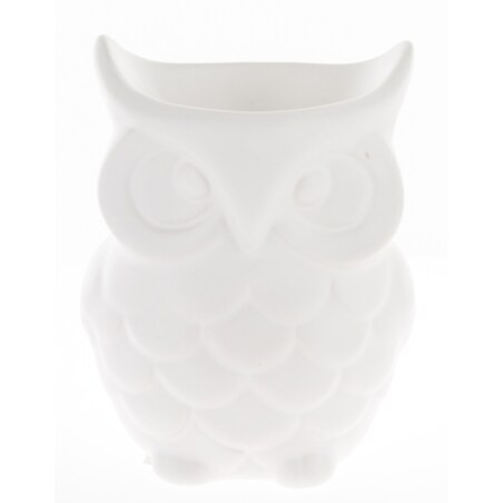 Kominek zapachowy ceramiczny 12x9x7 cm AROMA biała sowa