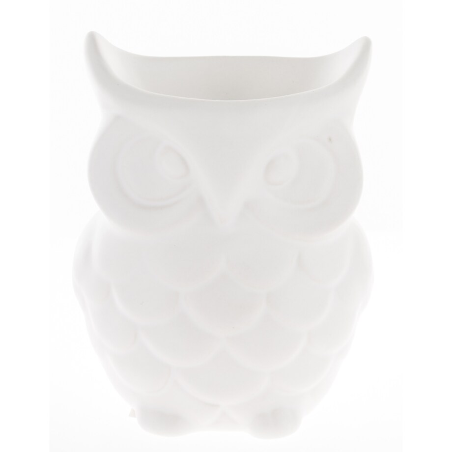 Kominek zapachowy ceramiczny 12x9x7 cm AROMA biała sowa