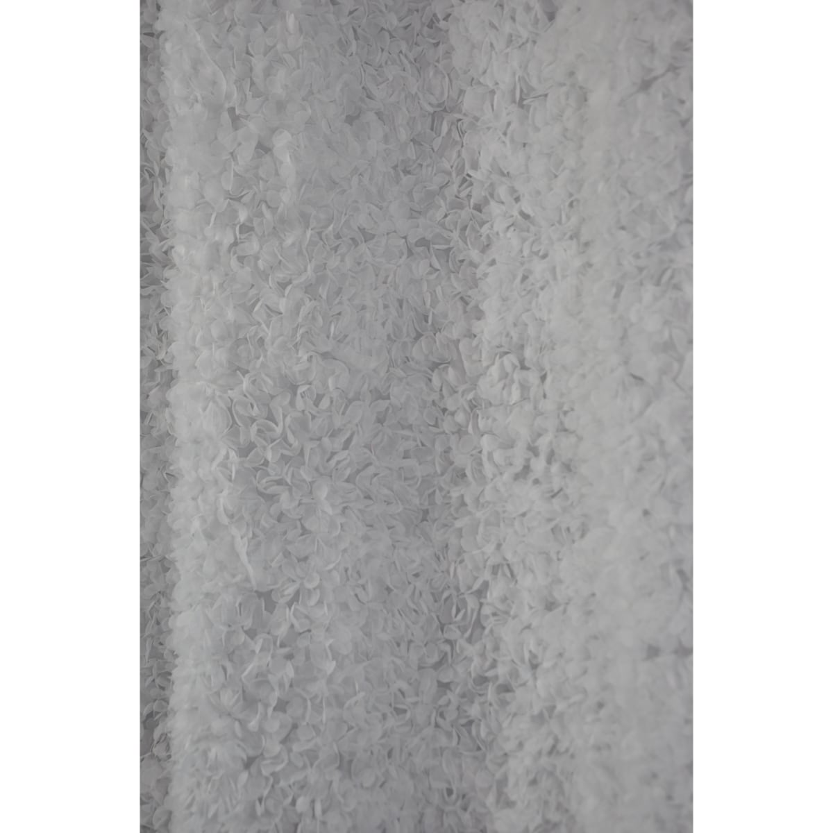 zasłona "lumiere 3d" z szyfonu biała | 140x250 przelotki