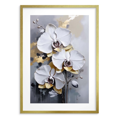 Plakat na ścianę Dekoracja ścienna Glamour Kwiaty do sypialni salonu