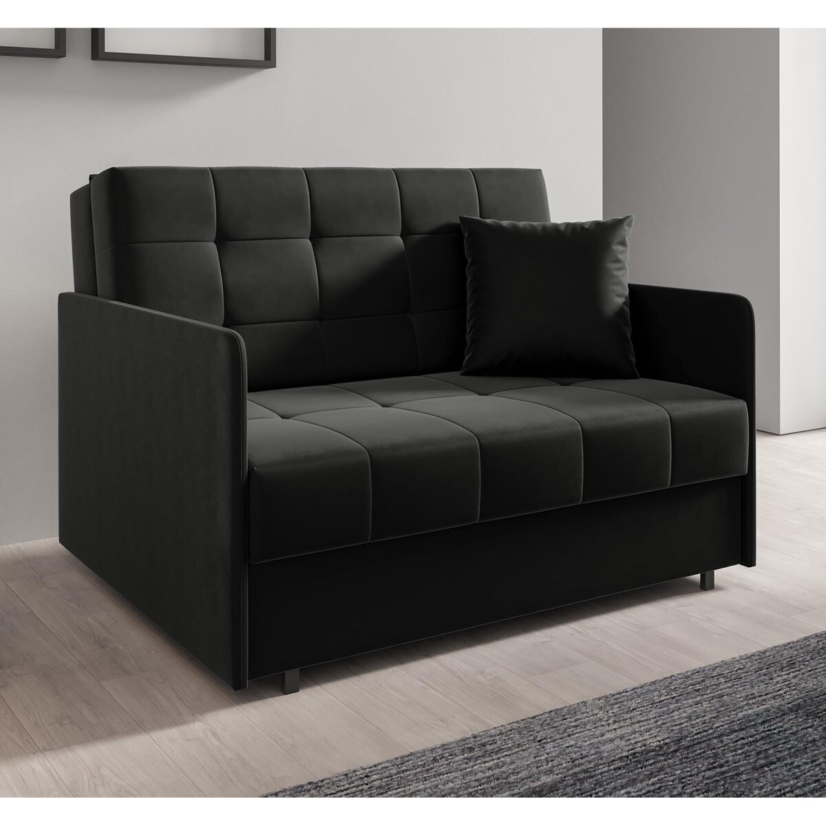 Kanapa Amerykanka York II pikowana, tkanina Kronos 07