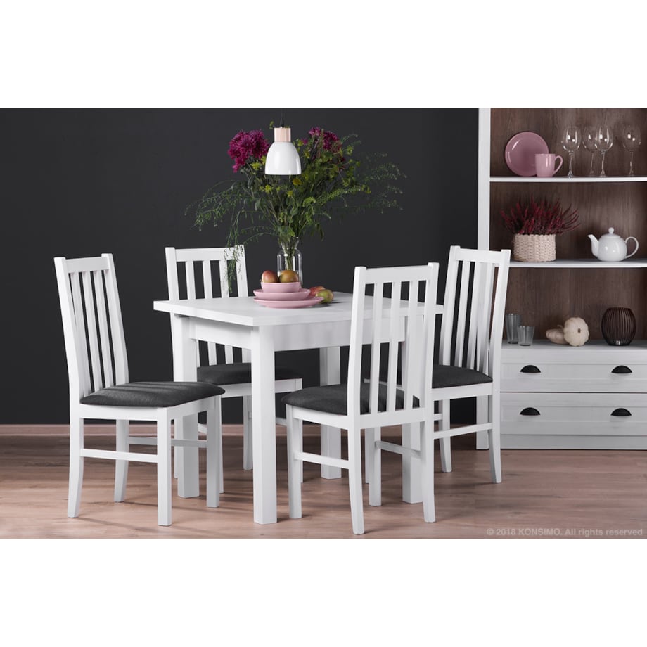 Konsimo KARI Zestaw lamp wiszących 3 szt., biały