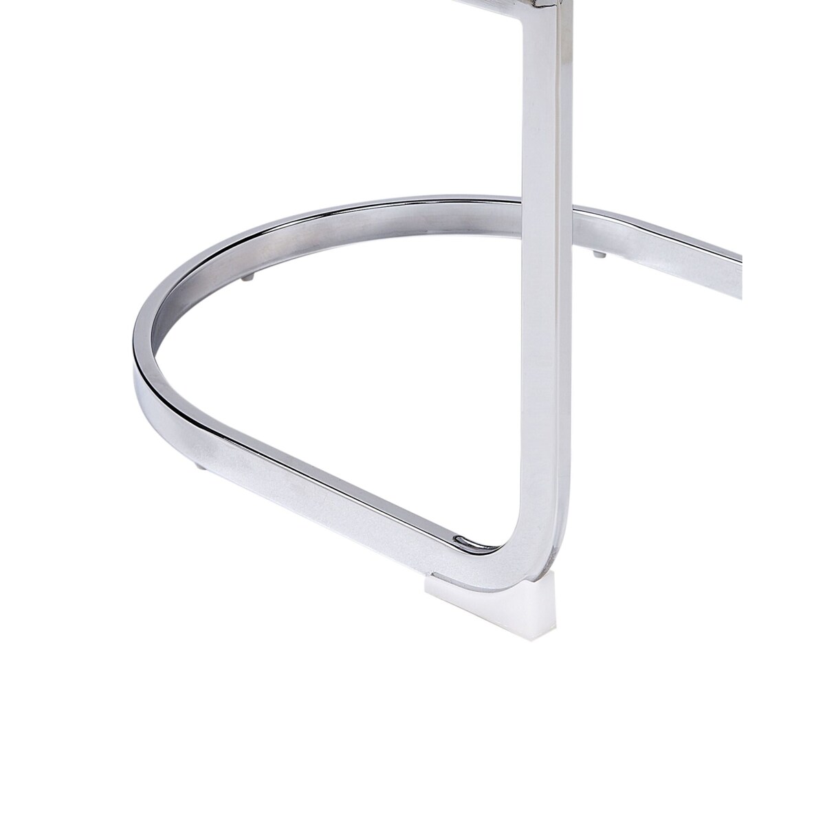 Zestaw 2 krzeseł do jadalni welurowy złamana biel ALTOONA