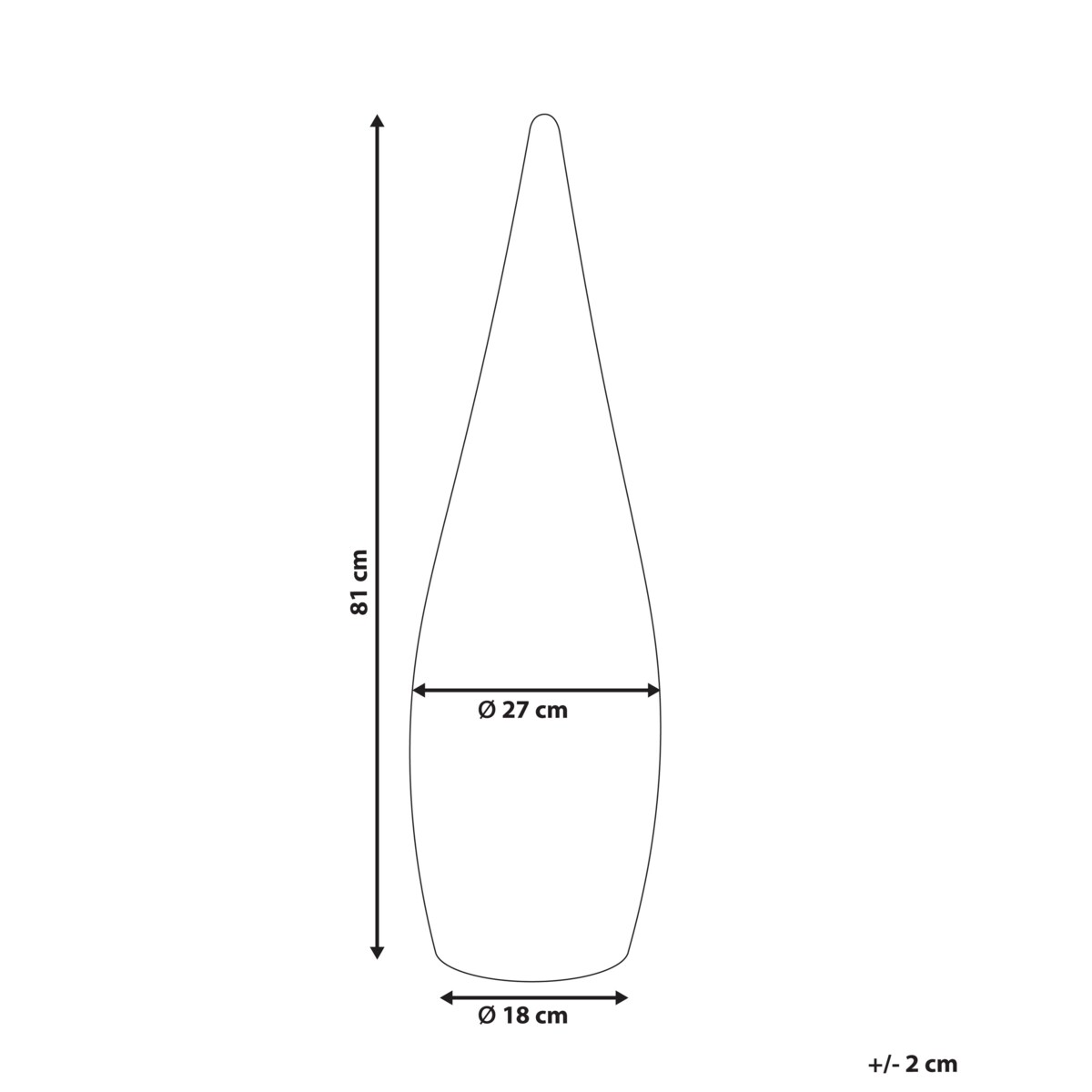 Lampa ogrodowa podłogowa LED VULETAS 81 cm Z pilotem Biały