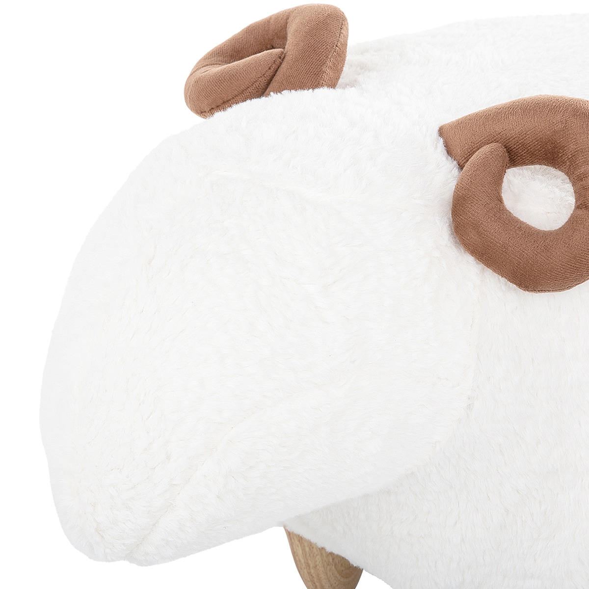 Pufa zwierzak LAMB Biały Baranek