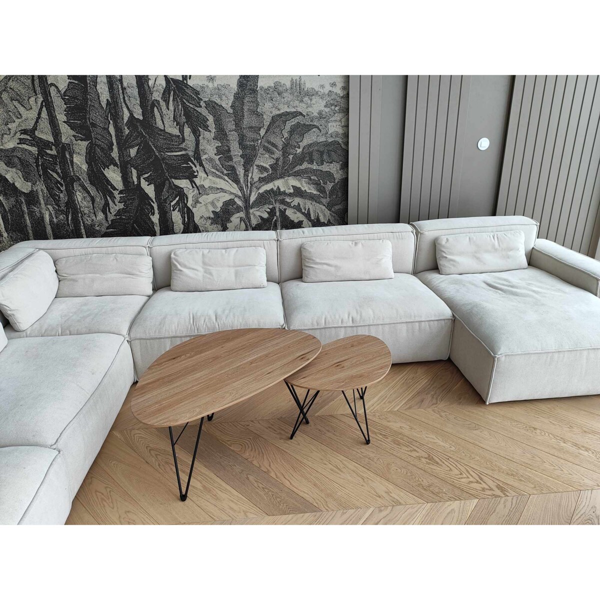 Stolik kawowy 2w1 zestaw loft nowoczesny do salonu jadalni