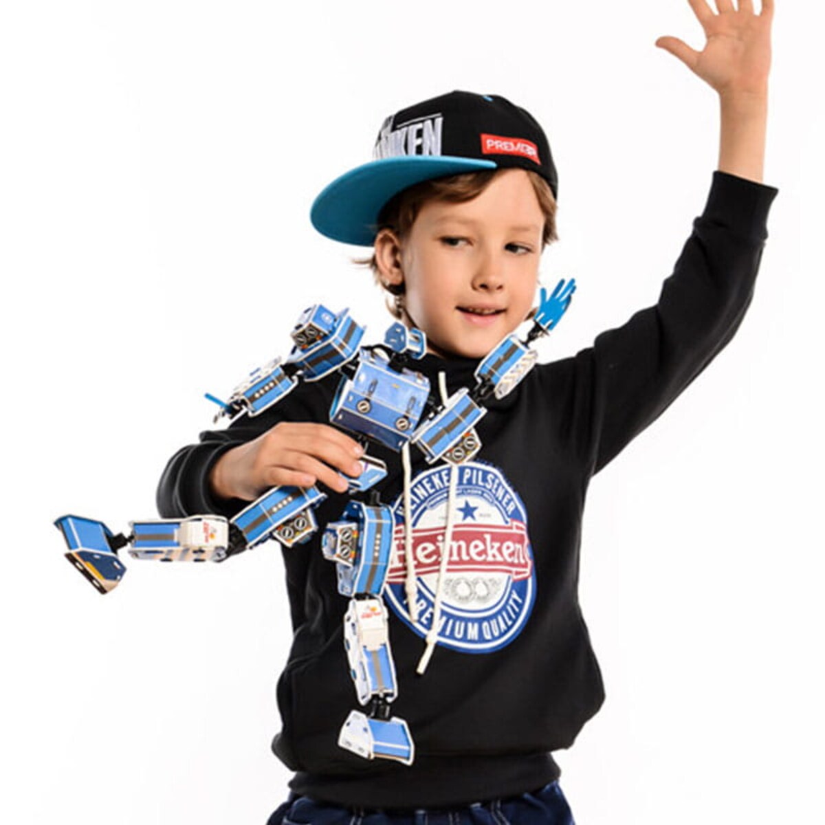 Robot niebieski Puzzle 3D