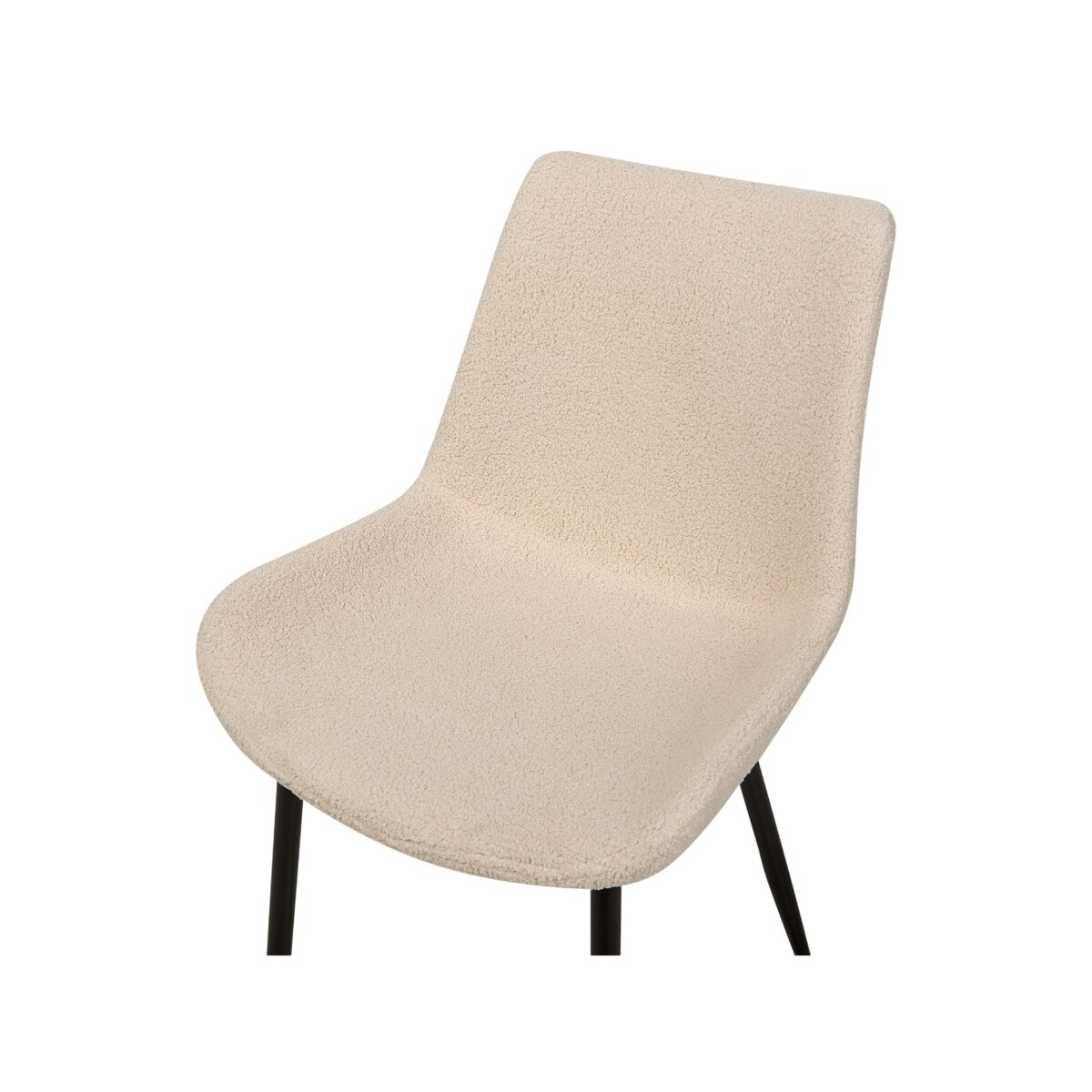 2 krzesła do jadalni boucle beżowe AVILLA