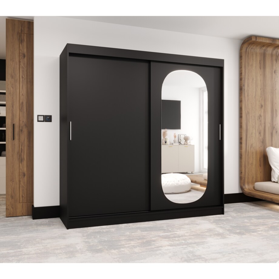 Szafa przesuwna ROYAL 200 czarny