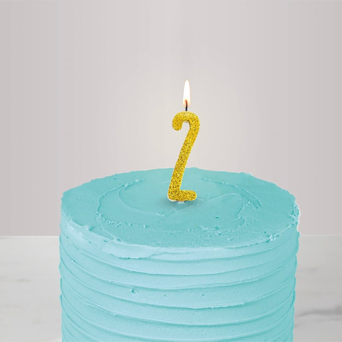 PME Świeczka cyfra 2, złoty