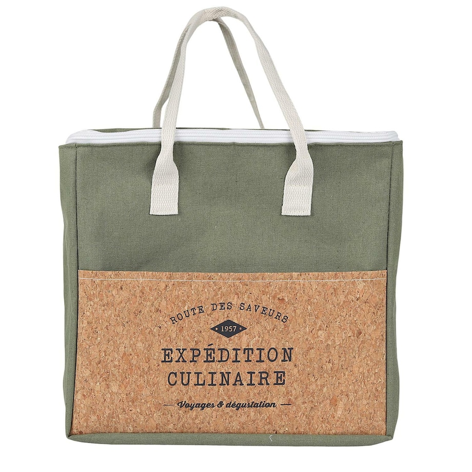 TORBA NA LUNCH Refreshing Cork 8L zielona design z korkiem