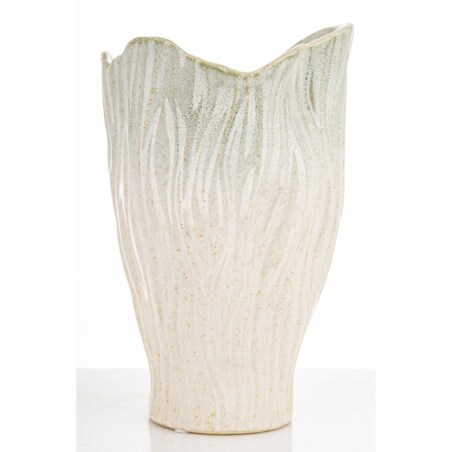 Wazon ceramiczny 25x16x15 cm VAZA beżowy
