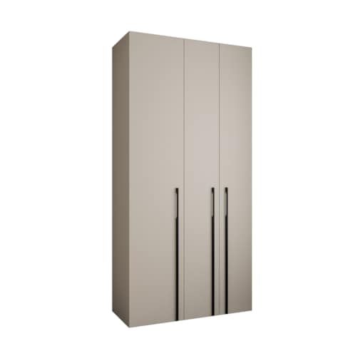 Szafa trzydrzwiowa Como 3 120 gł.50 kaszmir+czarny