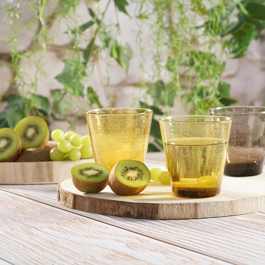 VILLA ITALIA Szklanka bursztynowa 300 ml AMBER