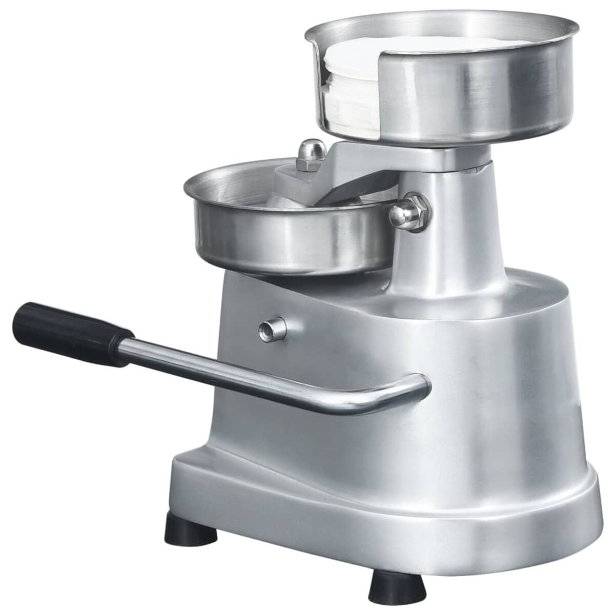 vidaXL Prasa do hamburgerów z woskowanym papierem, aluminium, 13 cm