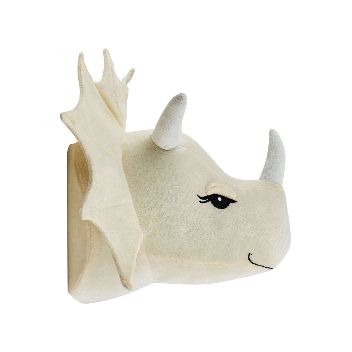 Pluszowa dekoracja ścienna dinozaur beżowa REXX