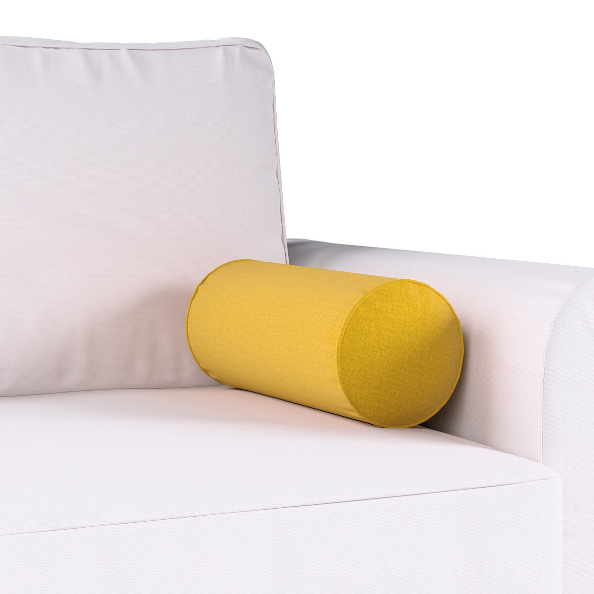Poduszka wałek prosty, miodowy welwet, Ø16 x 40 cm, Ingrid