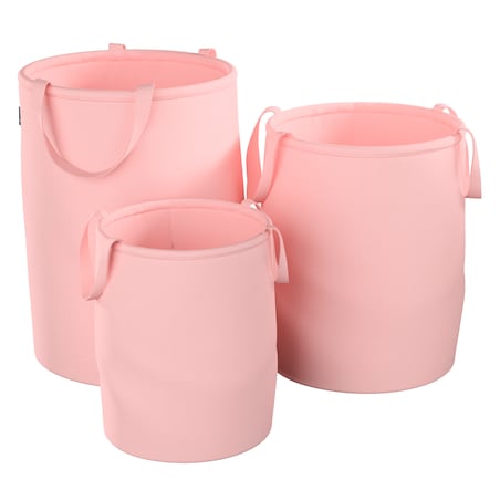 Kosz na zabawki Tobi, pastelowy róż, 40x50cm, Happiness