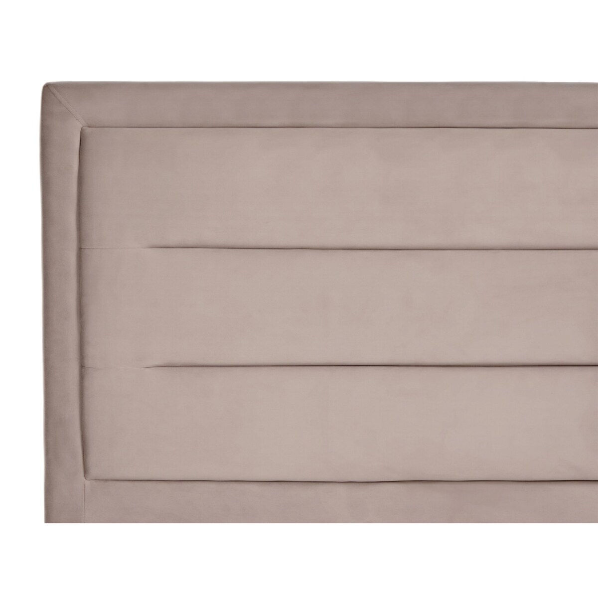 Łóżko Welur ROUEN 160 x 200 cm Beżowoszary