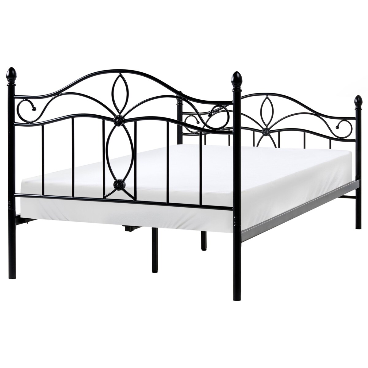 Łóżko Metal ANTLIA 120 x 200 cm Czarny