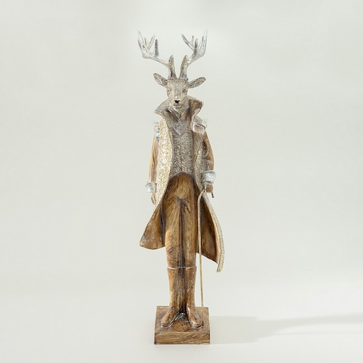 Figurka dekoracyjna Gentleman Deer 30x9x69 cm, 17x17x61 cm
