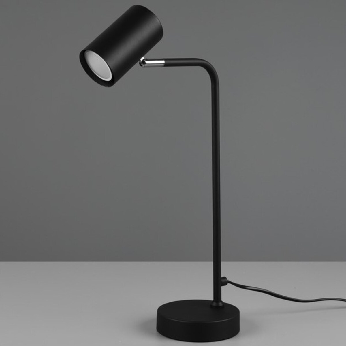 Stołowa LAMPKA stojąca MARLEY 512400132 Trio metalowa LAMPA regulowana tuba biurkowa loft czarna
