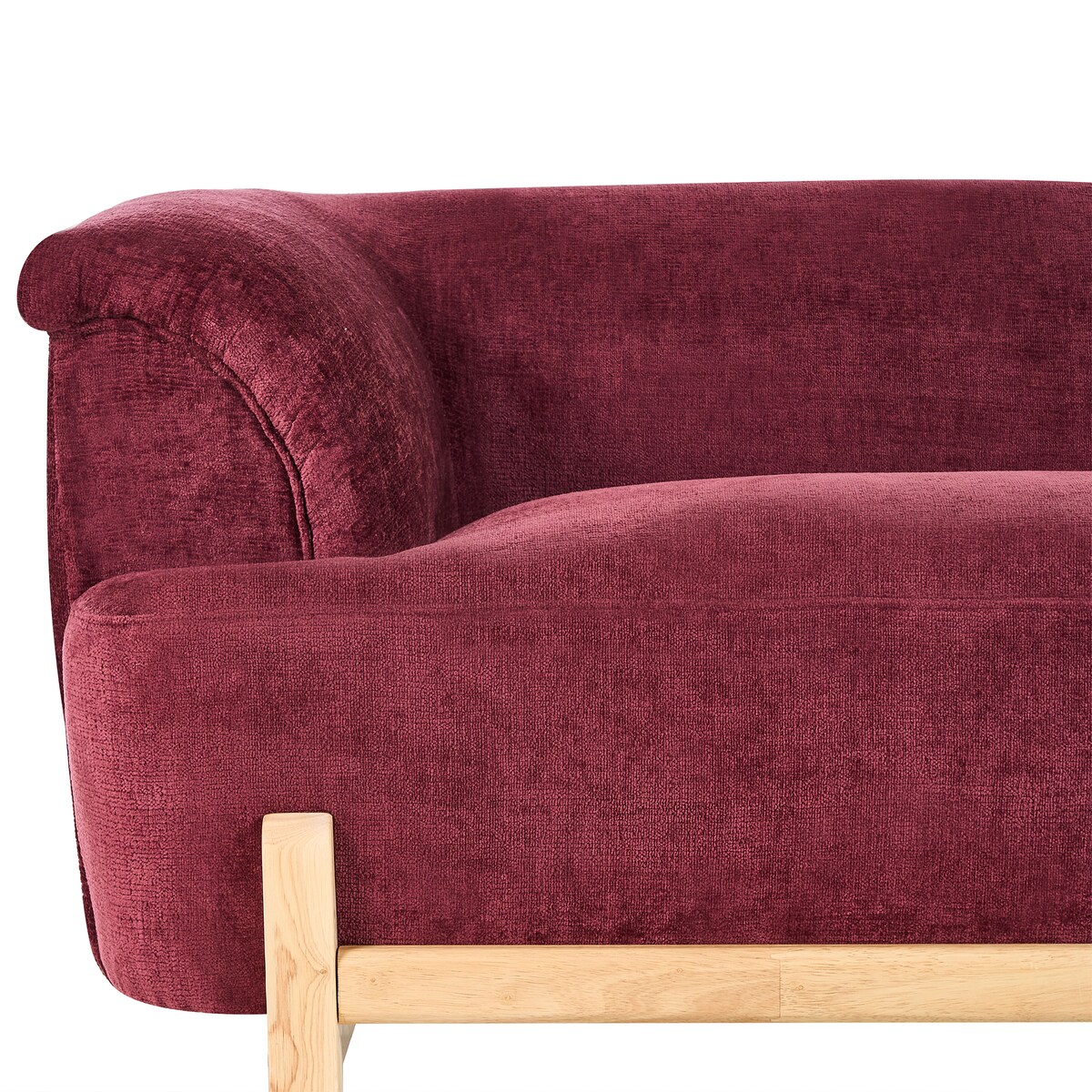 Sofa dla 3 osób ALNOR Szenil Burgundowy