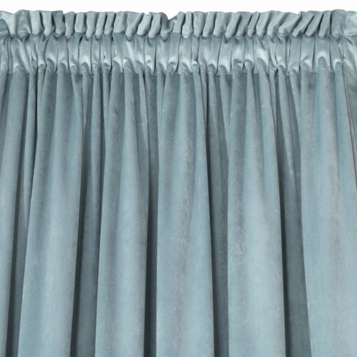 Zasłona Welurowa Velvet na Taśmie 140 x 270 morski Gotowa Zaciemniająca