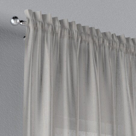 Zasłona na kanale z grzywką 1 szt. 130x245 beżowy