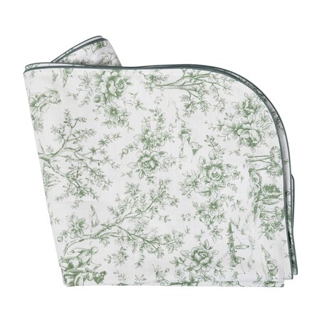 Obrus Toile de Jouy Green okrągły - Średnica ok. ⌀ 140 cm
