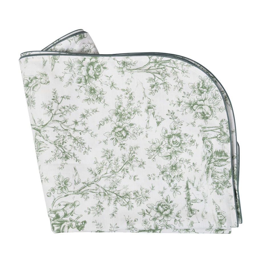 Obrus Toile de Jouy Green okrągły - Średnica ok. ⌀ 140 cm