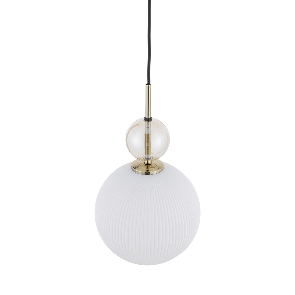 Lampa Wisząca Tk Lighting Sophia Big E27 Biały Klosz Koniakowa Kulka