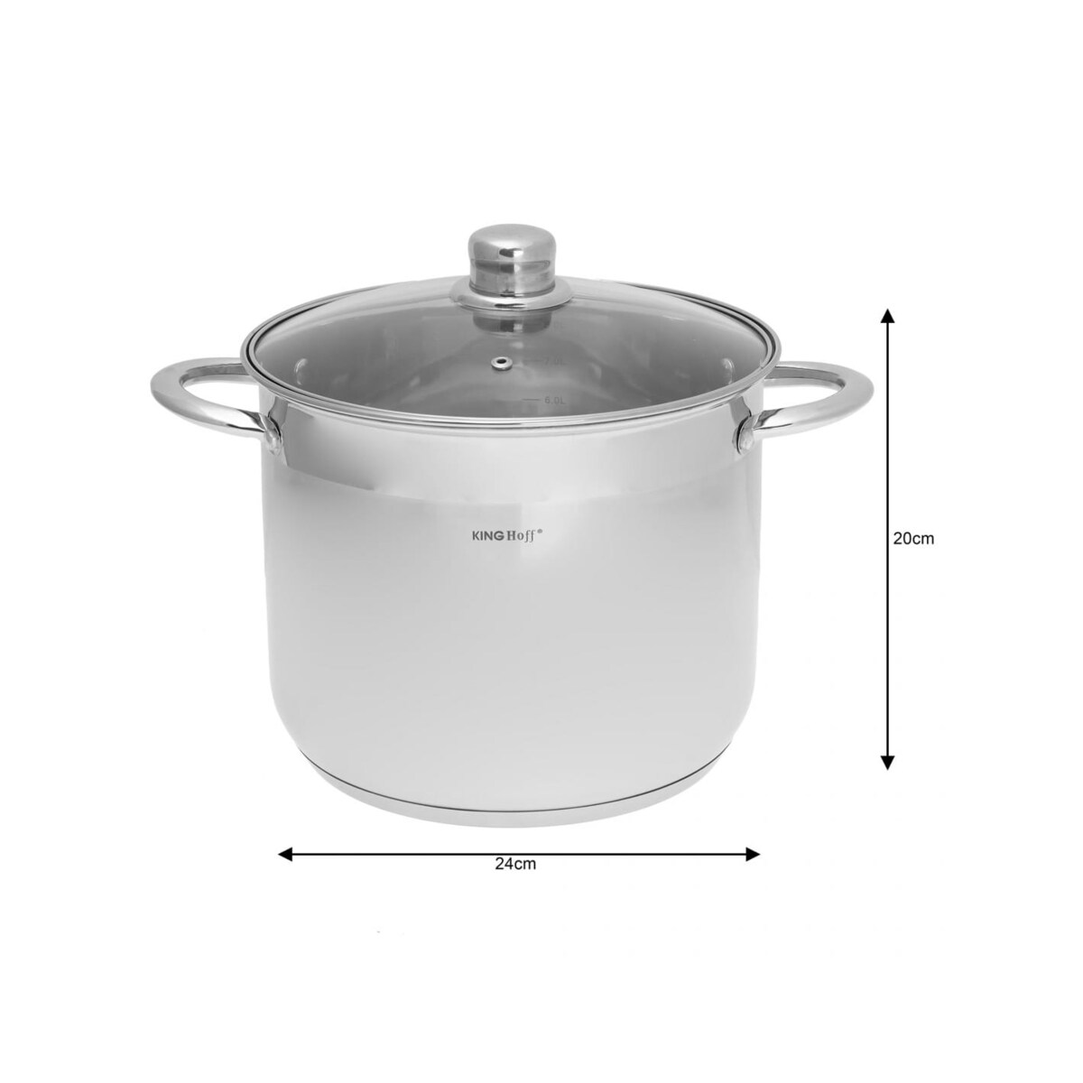 Zestaw garnków gastronomicznych KINGHOFF 6 elementów 9L/7L/5L