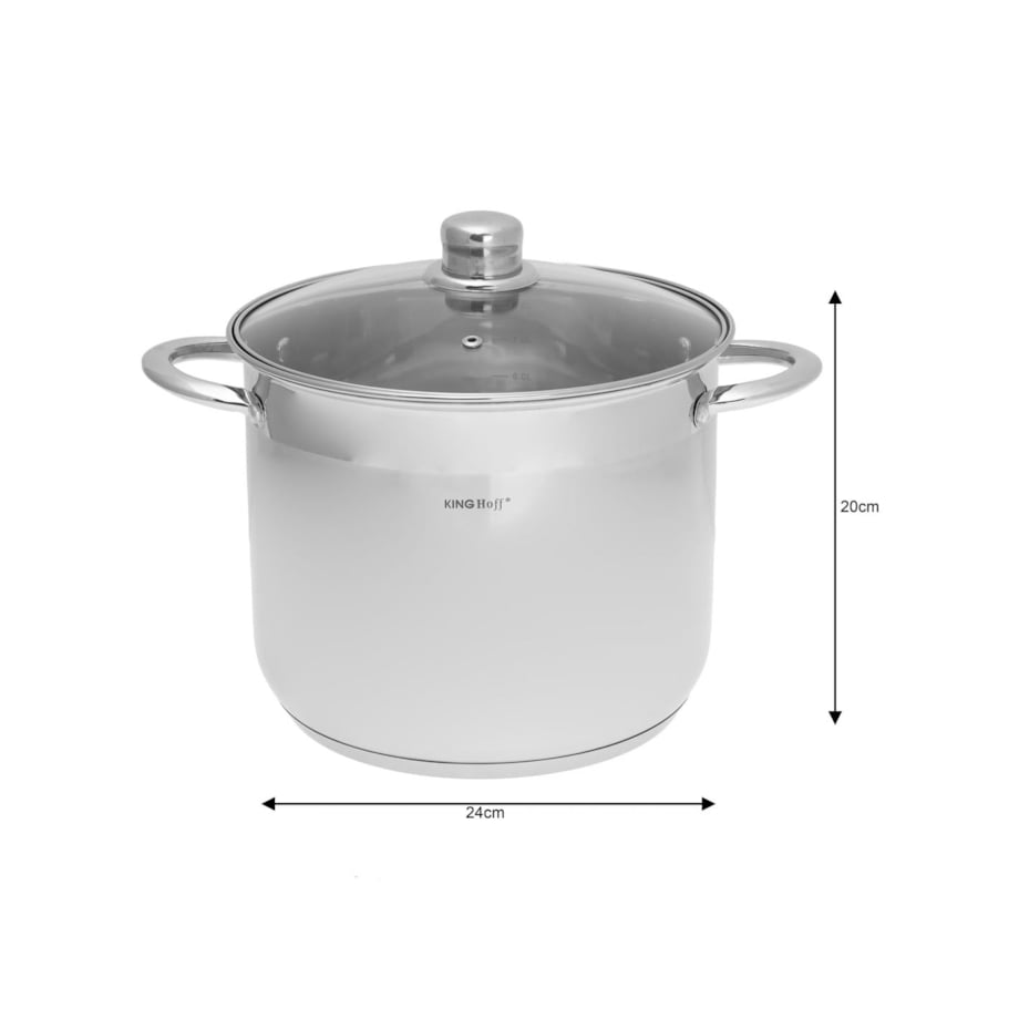Zestaw garnków gastronomicznych KINGHOFF 6 elementów 9L/7L/5L