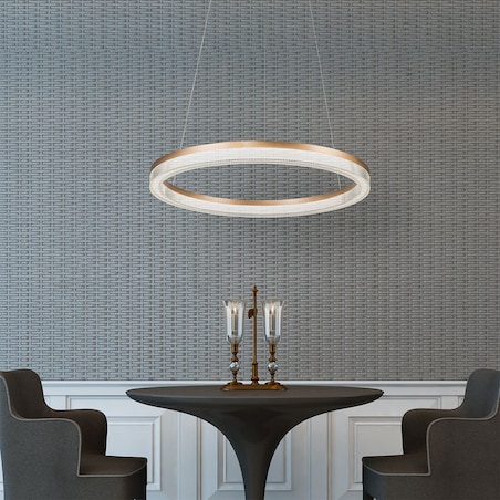 Lampa sufitowa wisząca Light Prestige Midway złoty LED CCT 3000K/4000K/6000K (regulowana) 1 szt.