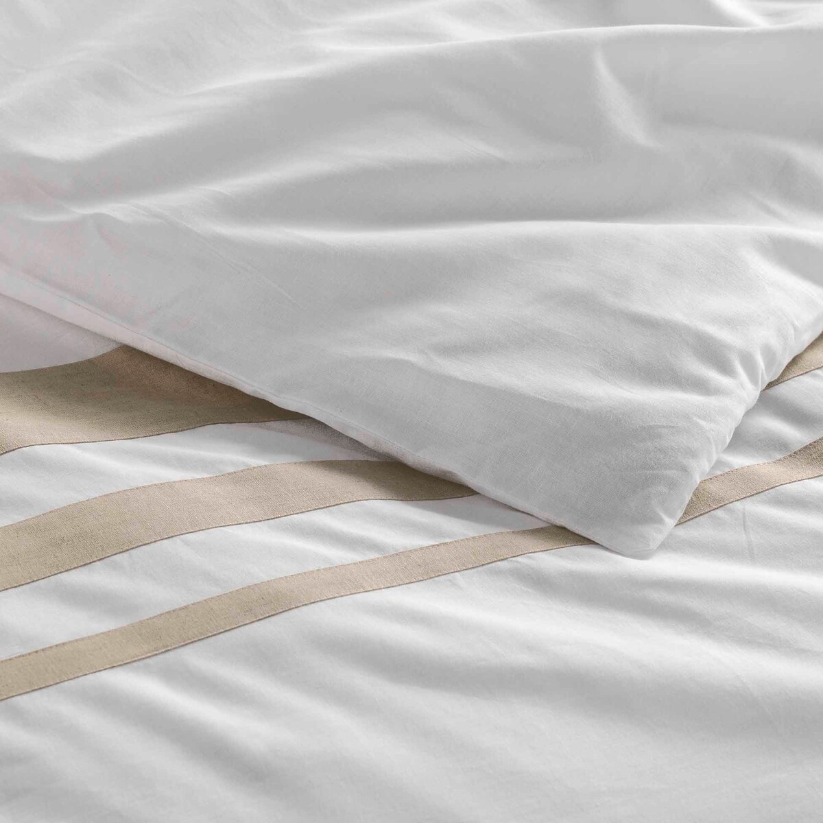 Komplet pościeli z ozdobnymi paskami MARGAUX, 240 x 220 cm