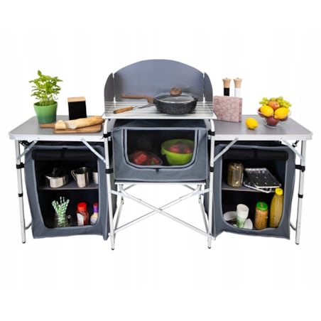 KUCHNIA TURYSTYCZNA SZAFKA składana ogrodowy torba KEMPINGOWY stolik