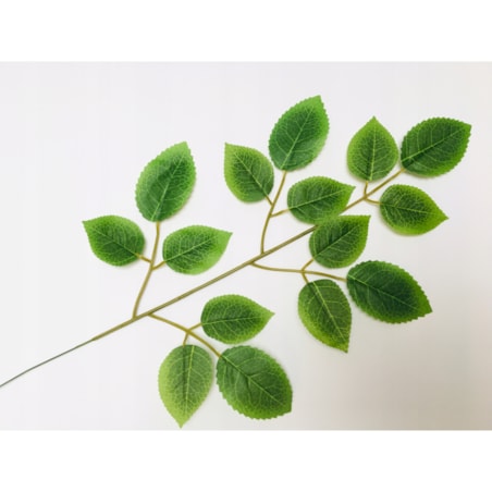 SZTUCZNY LIŚĆ ŁODYGA pik LISTKI RÓŻY do stroika bukietu dekoracji gałązka