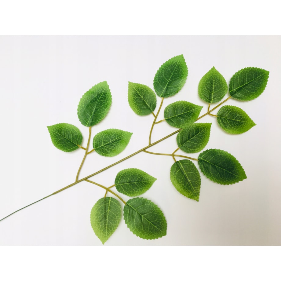 SZTUCZNY LIŚĆ ŁODYGA pik LISTKI RÓŻY do stroika bukietu dekoracji gałązka