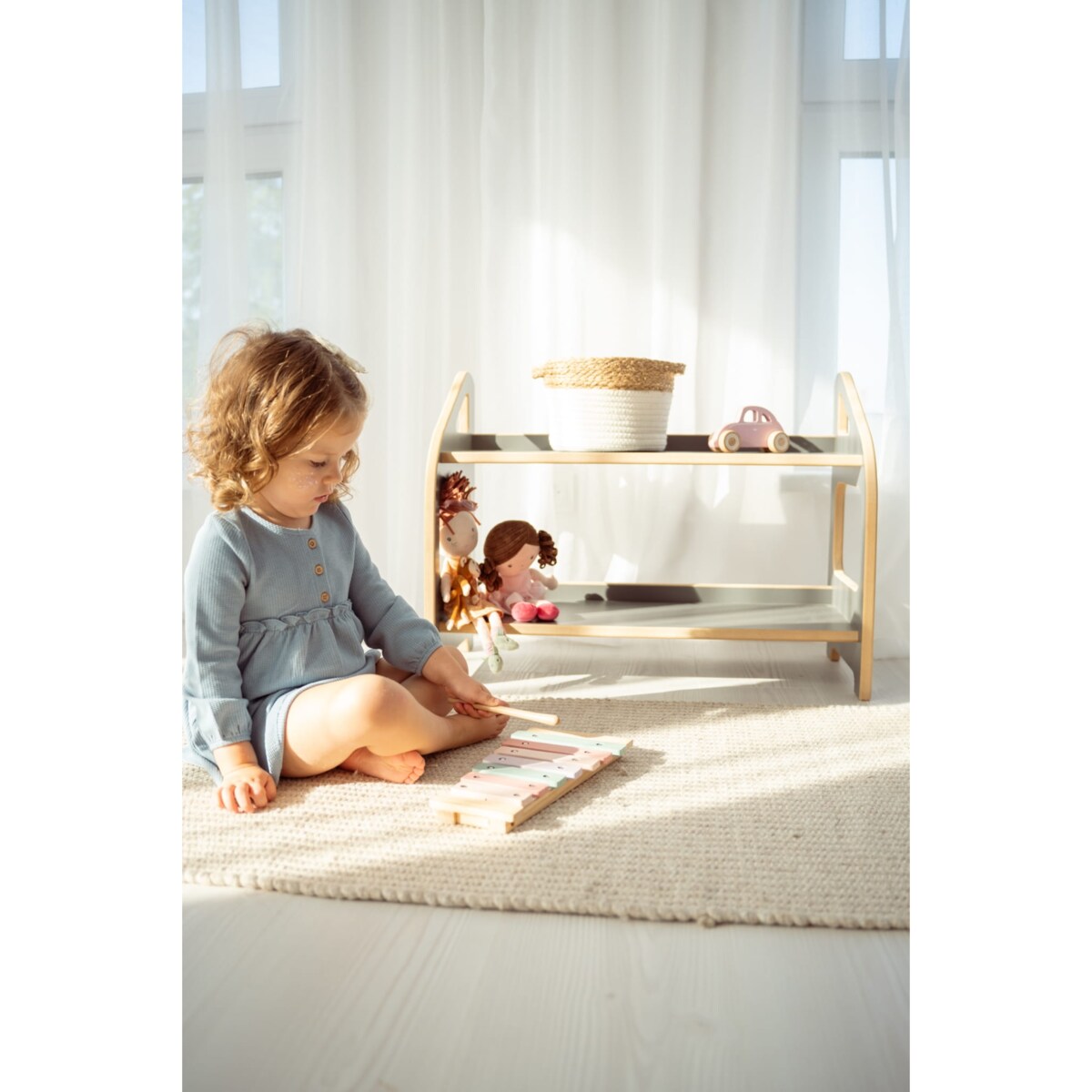 MINI regał montessori - szary