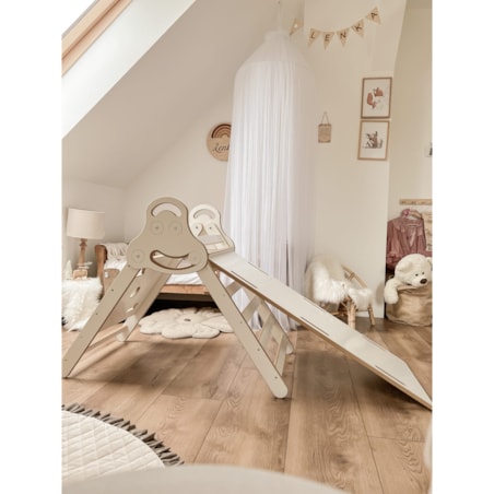 Drabinka Pikler ŚCIANKA WSPINACZKOWA + DUŻA zjeżdżalnia CHMURKI